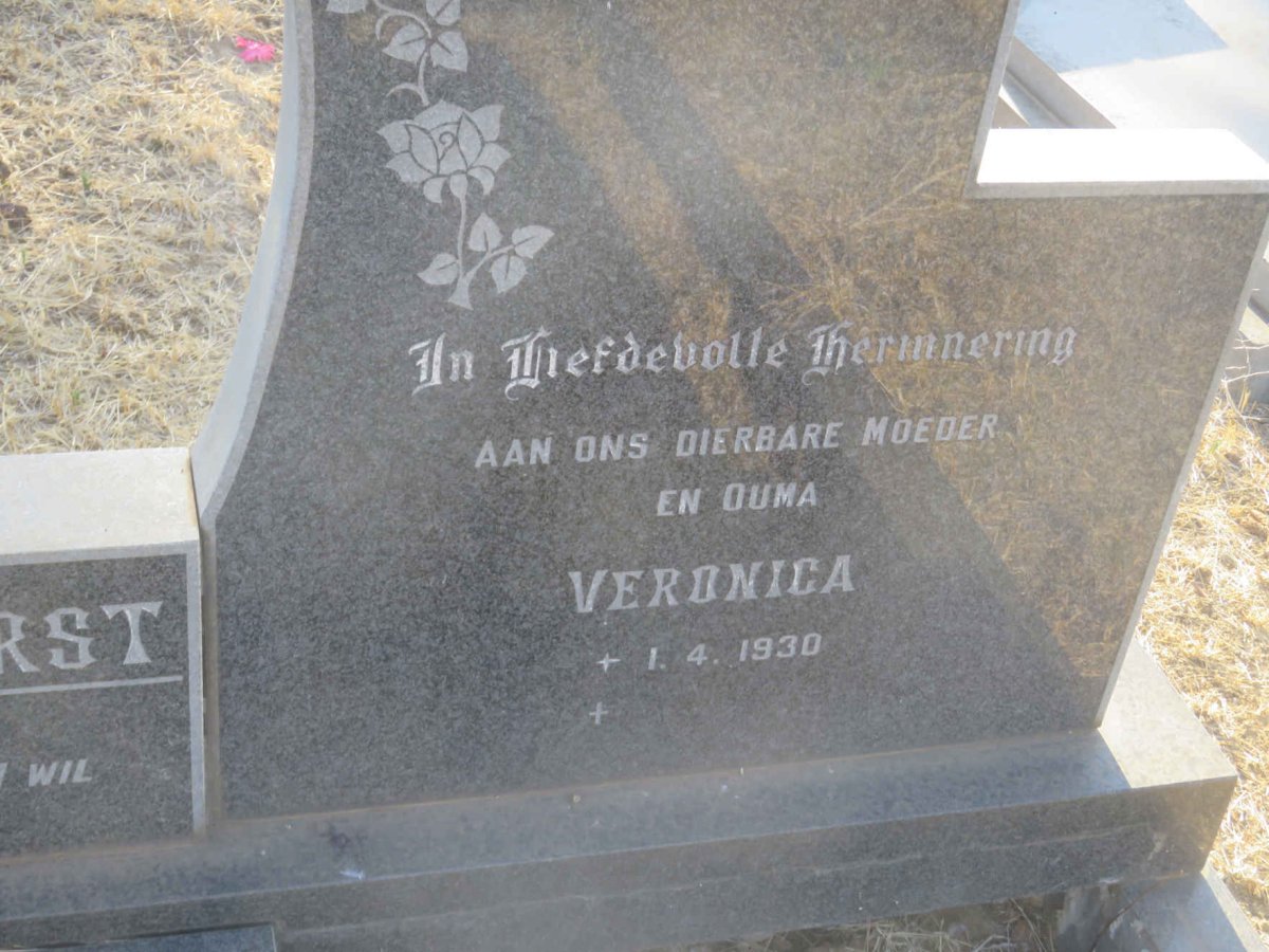 BADENHORST Veronica 1930-
