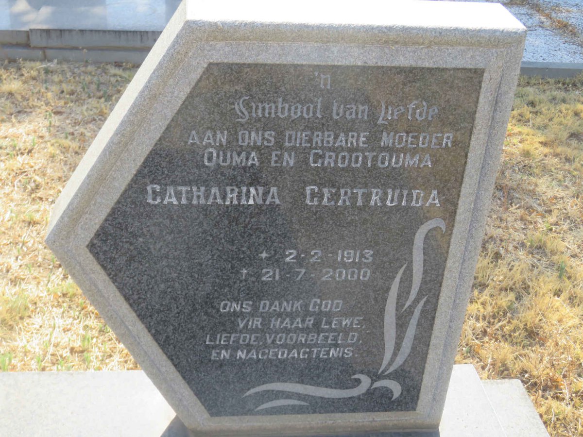 BADENHORST Catharina Gertruida 1913-2000