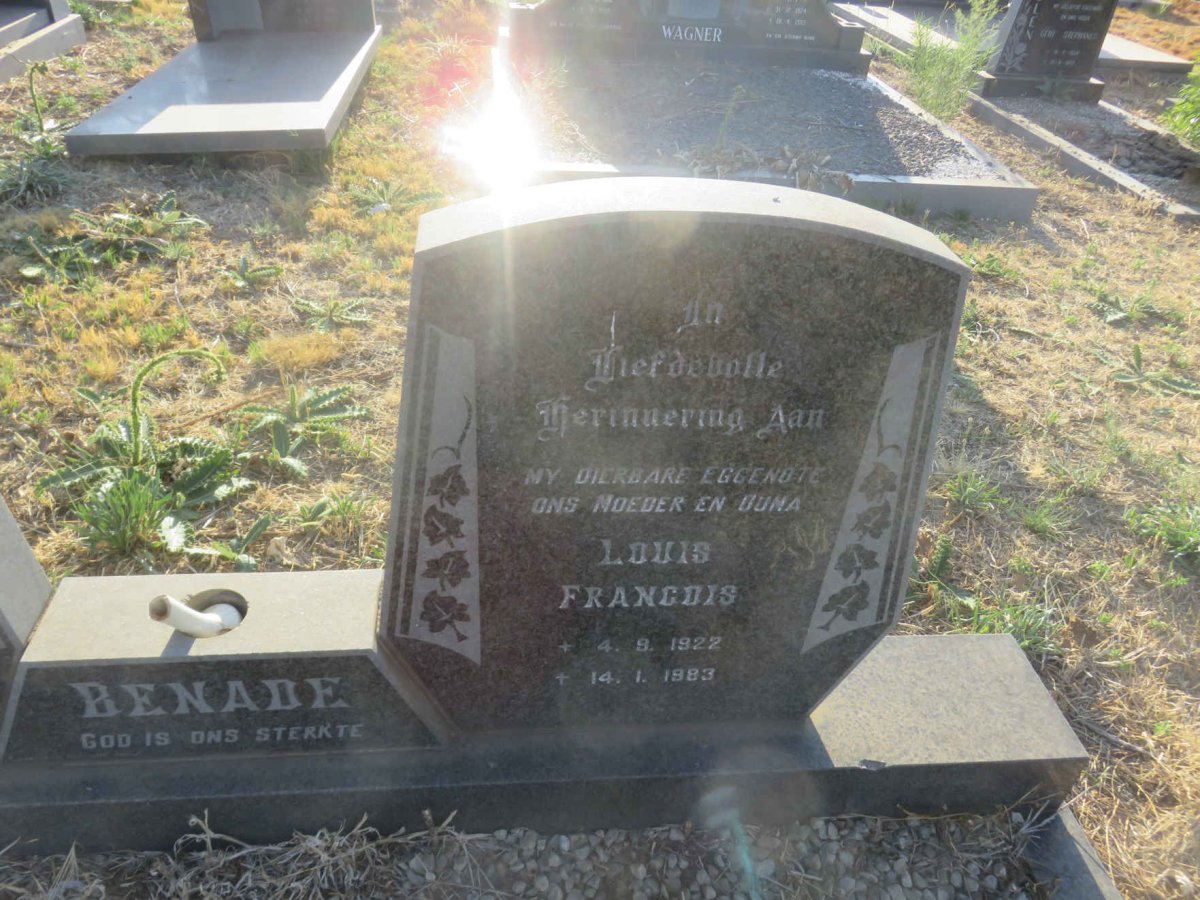 BENADE Louis Francois 1922-1983