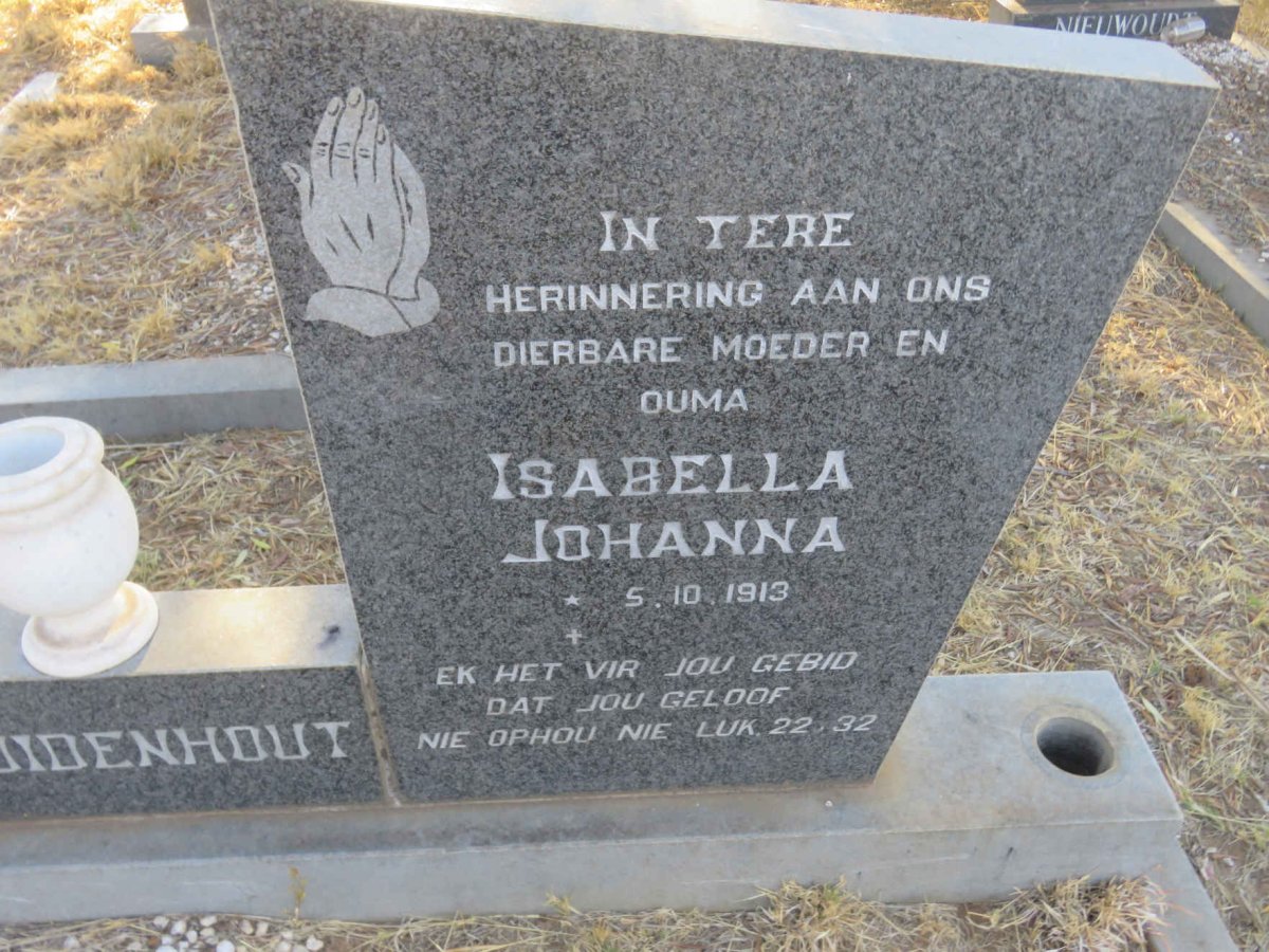 BEZUIDENHOUT Isabella Johanna 1913-