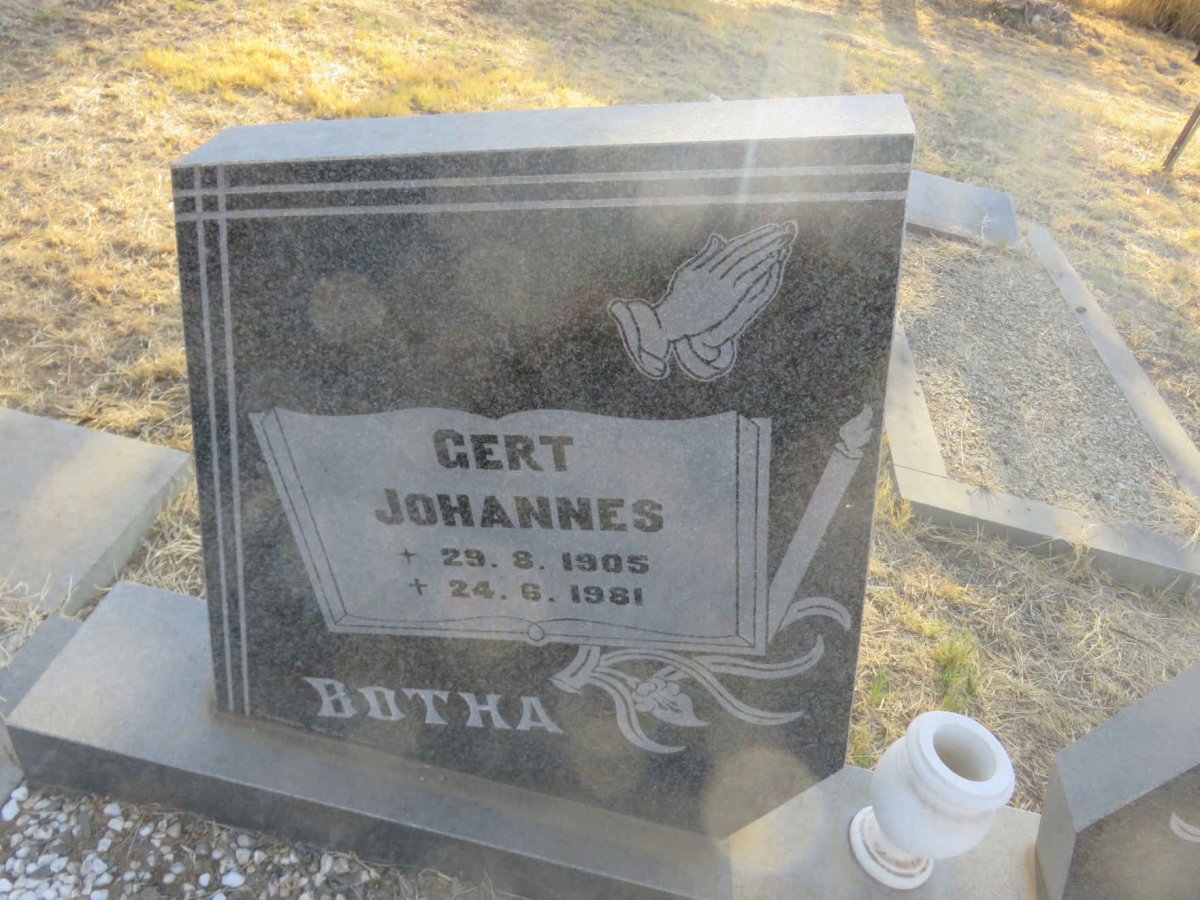 BOTHA Gert Johannes 1905-1981