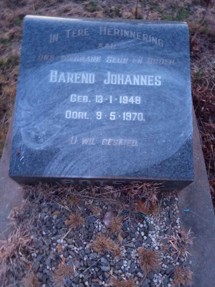 BOTES Barend Johannes 1948-1970