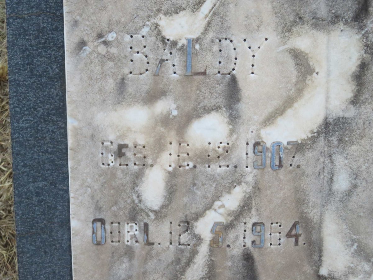BRUYN Baldy, de 1907-1964