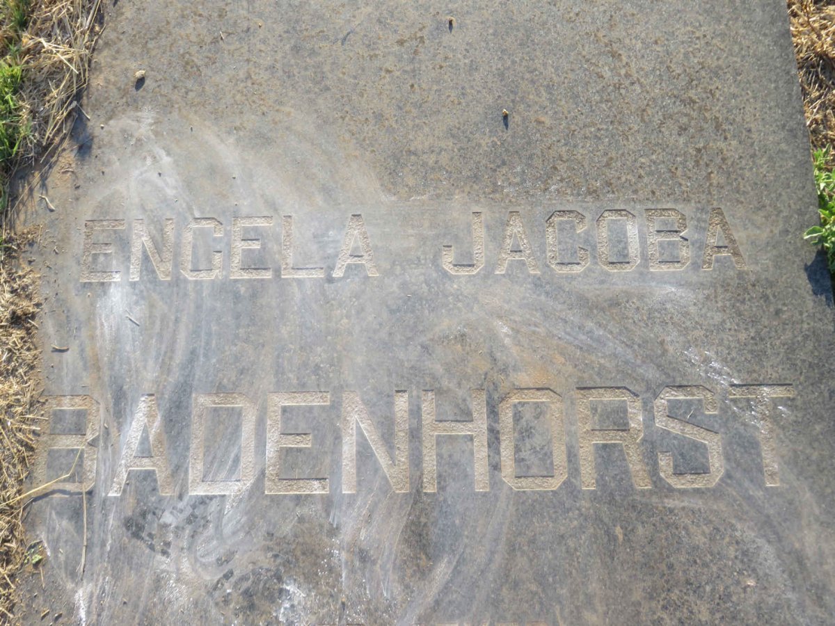 BADENHORST Engela Jacoba GEYER 1891-1982