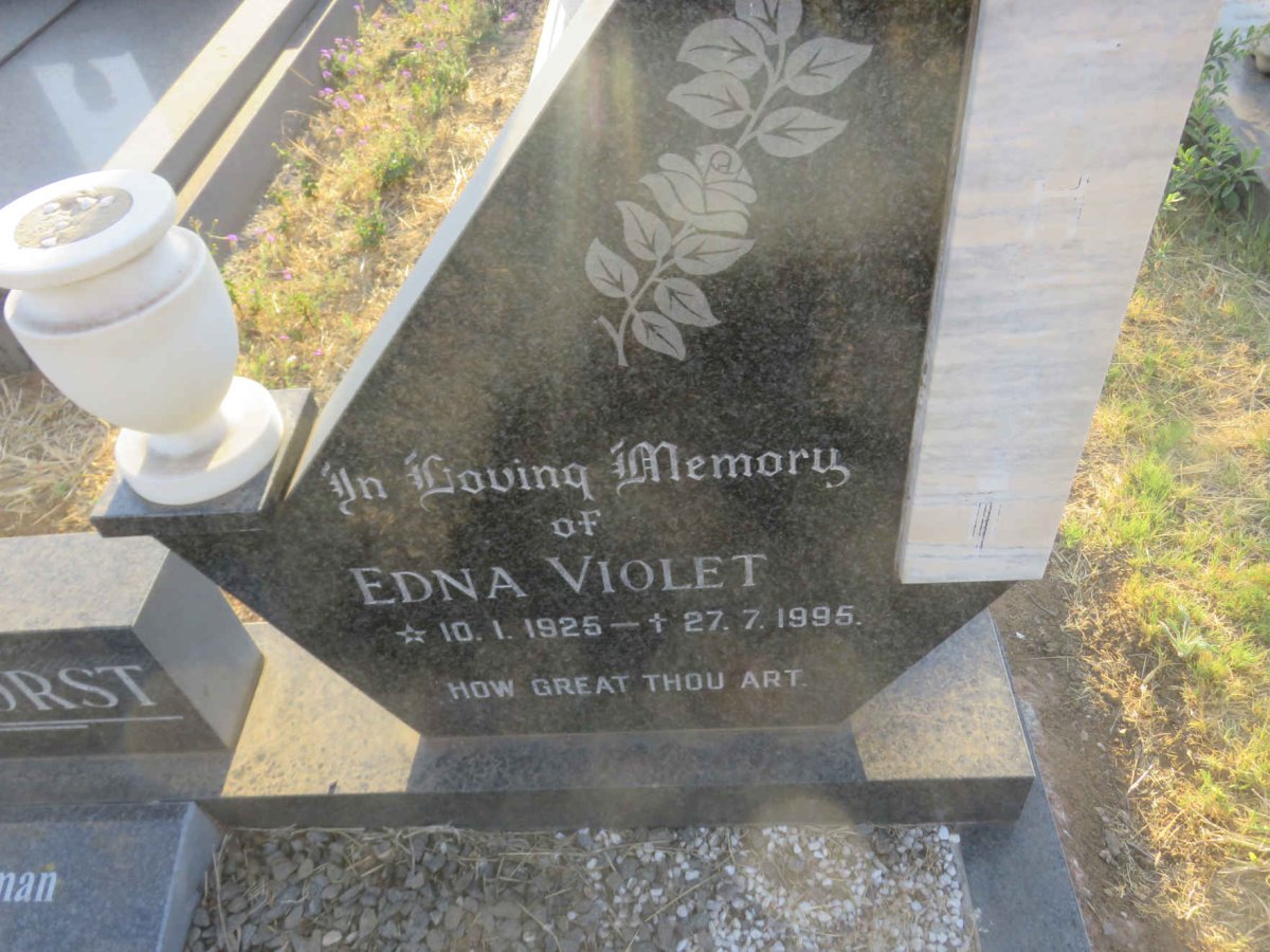 BRONKHORST Edna Violet 1925-1995