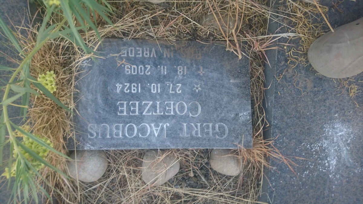 COETZEE Gert Jacobus 1924-2009