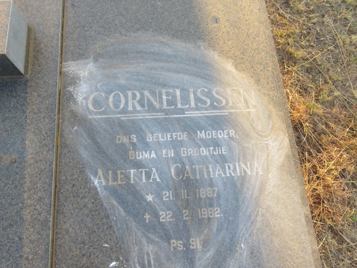 CORNELISSEN Aletta Catharina 1887-1982