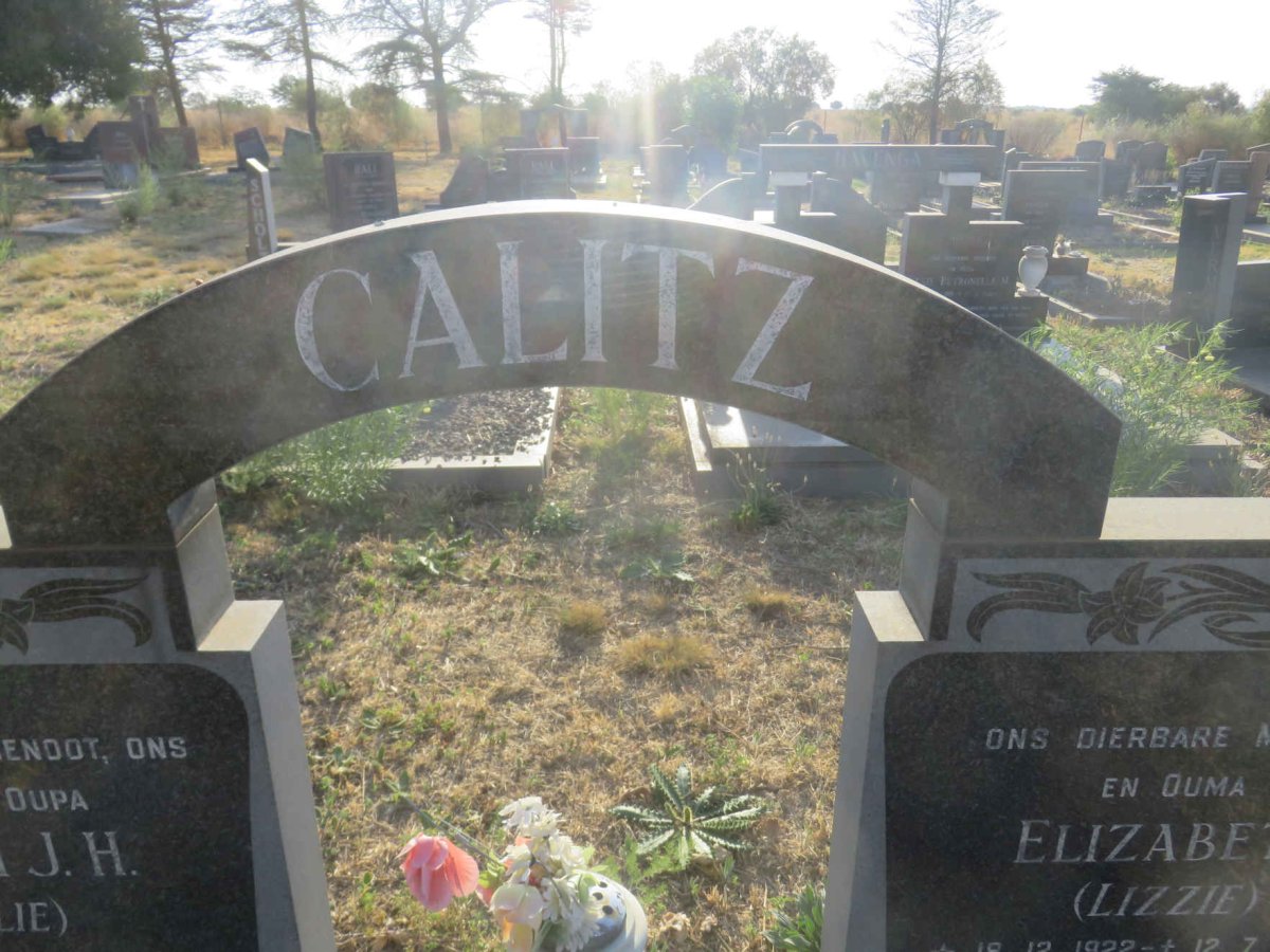 CALITZ Willem J.H. 1917-1983 &amp; Elizabeth 1922-2016