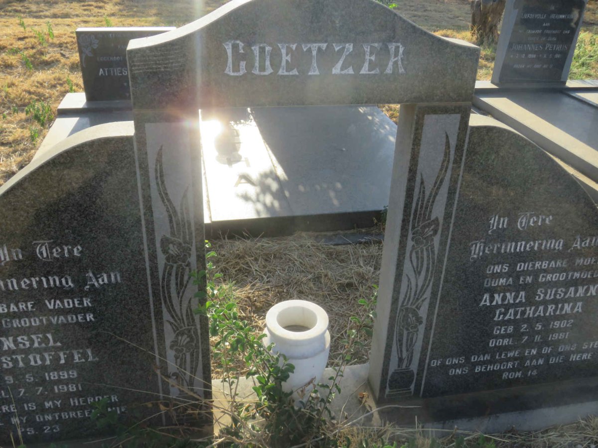 COETZER Wensel Christoffel 1899-1981 &amp; Anna Susanna Catharina 1902-1981