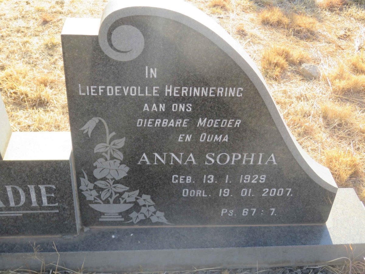 CONRADIE Anna Sophia 1929-2007