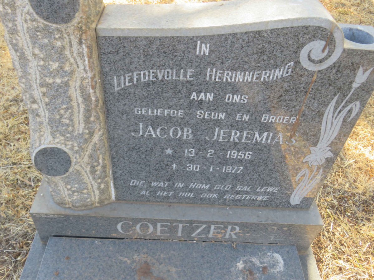 COETZER Jacob Jeremias 1956-1977