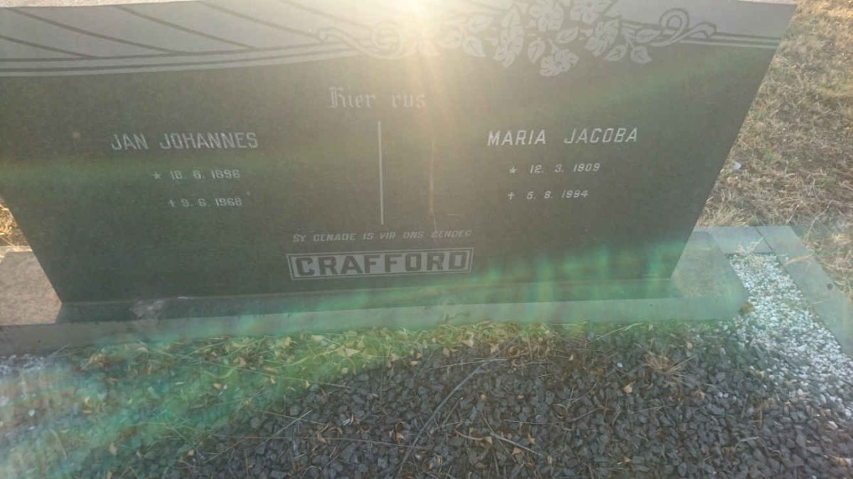CRAFFORD Jan Johannes 1896-1968 &amp; Maria Jacoba 1909-1994