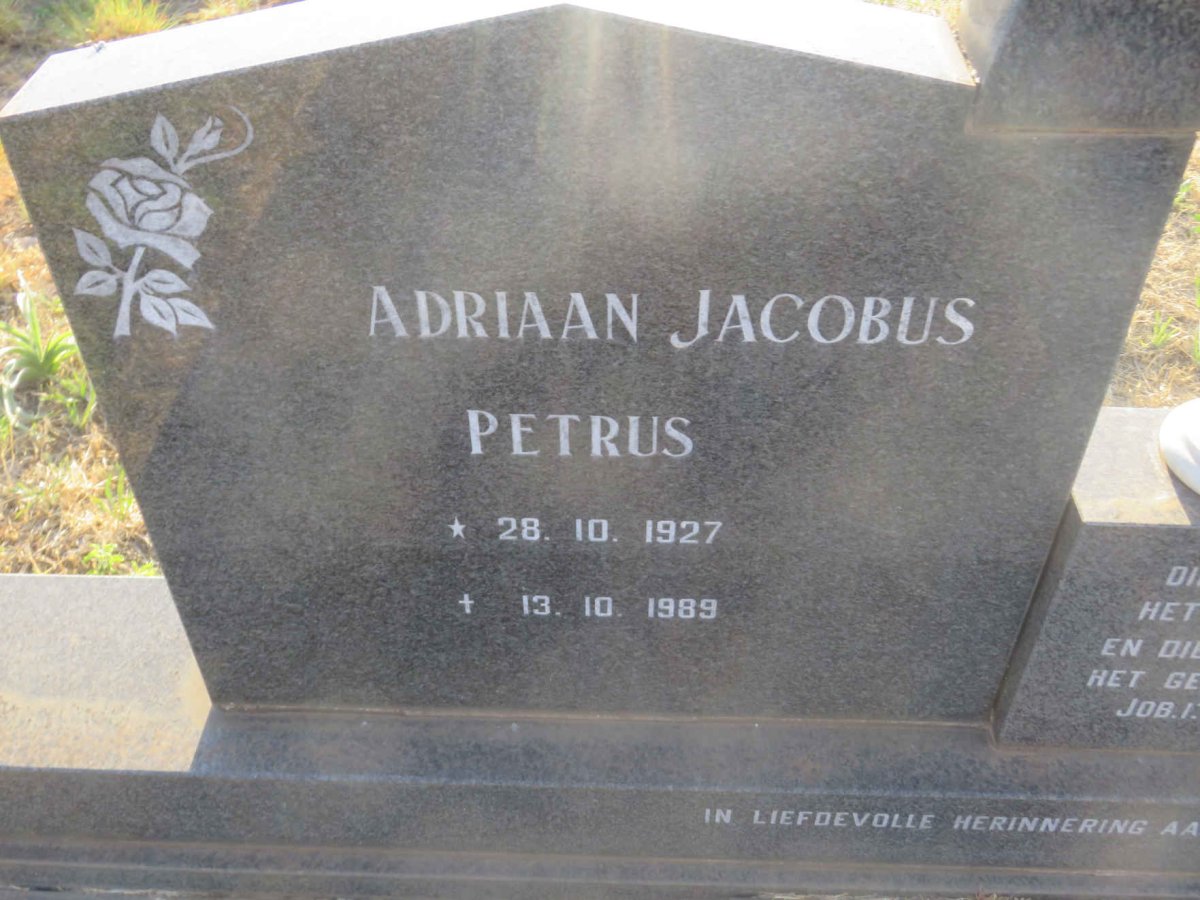 COQUI Adriaan Jacobus Petrus 1927-1989 