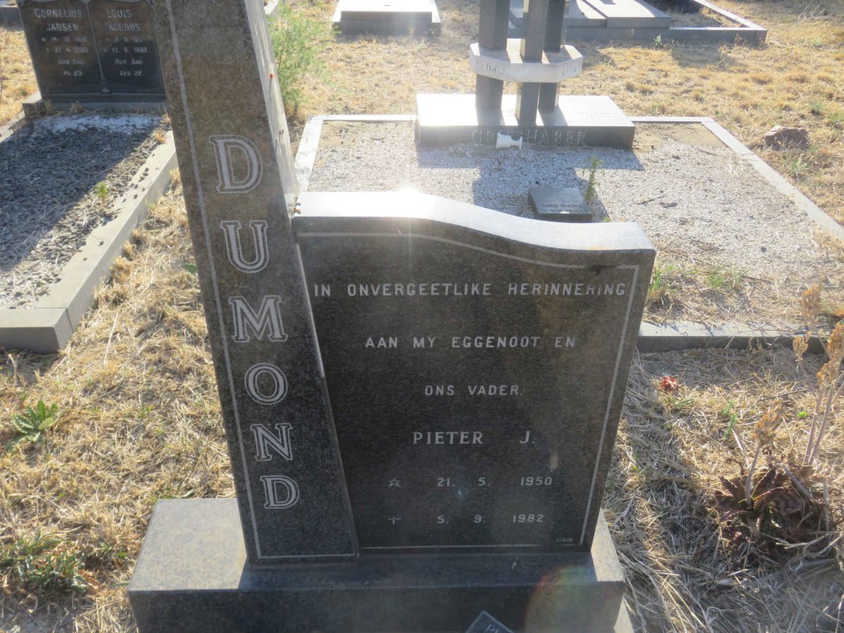DUMOND Pieter J. 1950-1982