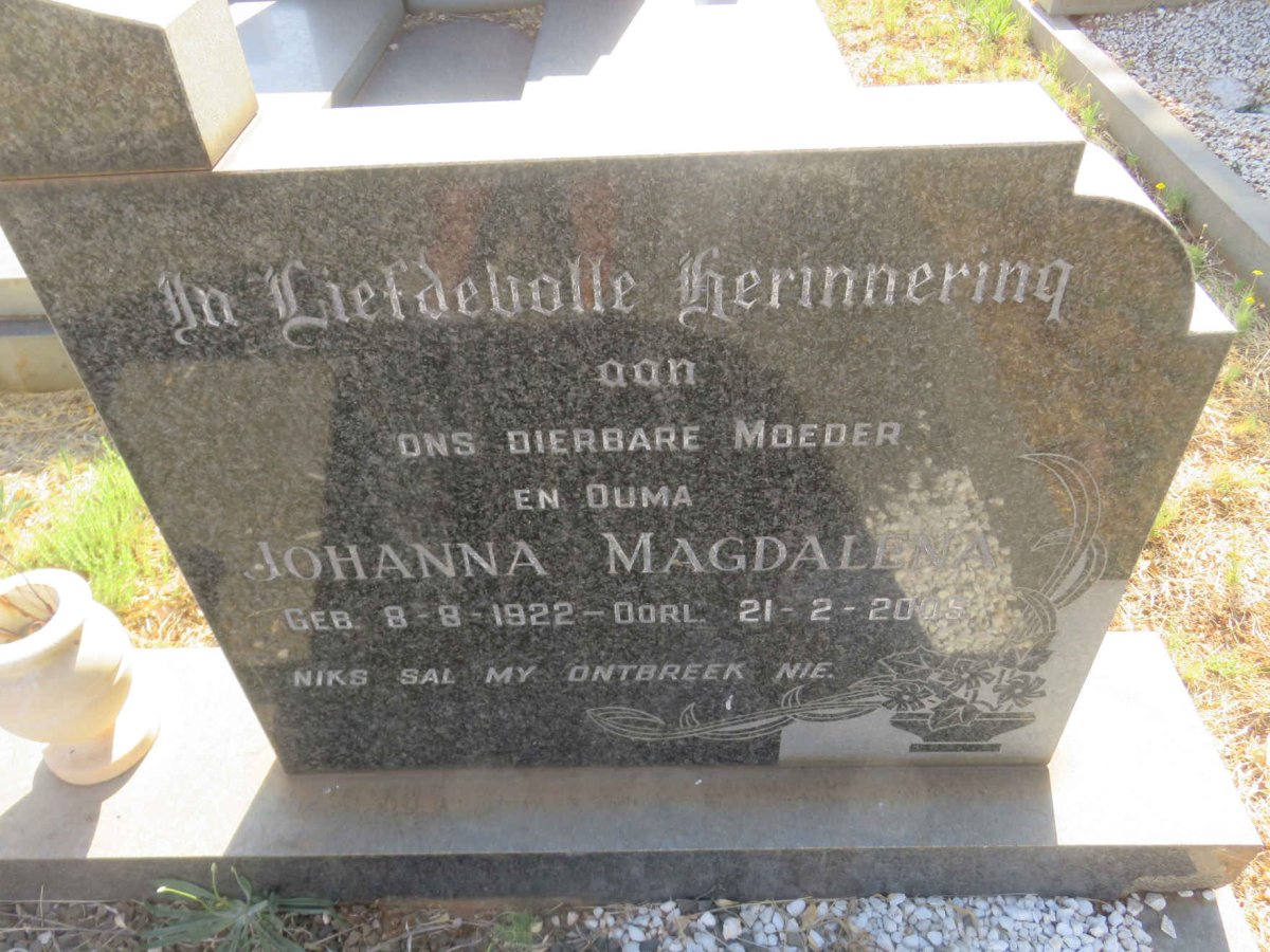 DEKKER Johan Adam 1917-1978 &amp; Johanna Magdalena 1922-2005