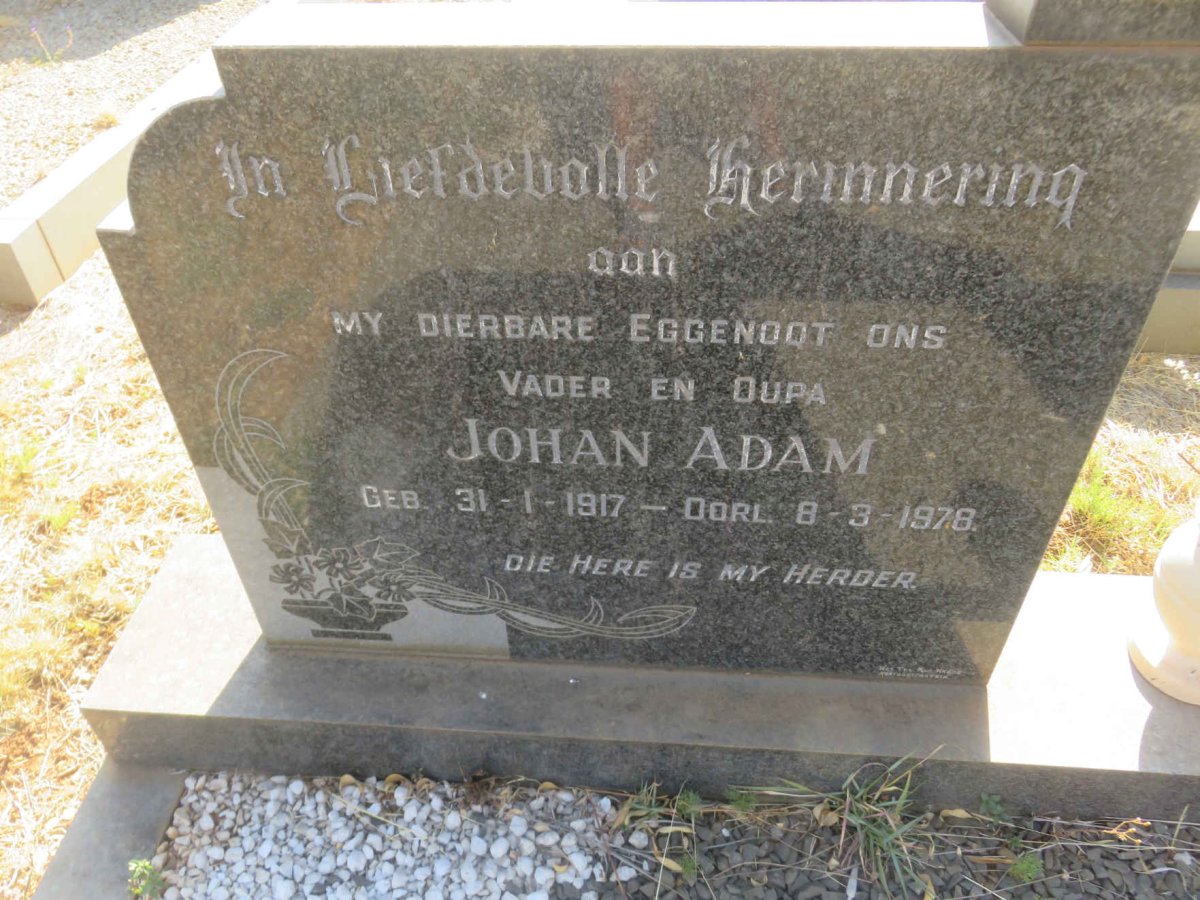 DEKKER Johan Adam 1917-1978 &amp; Johanna Magdalena 1922-20??