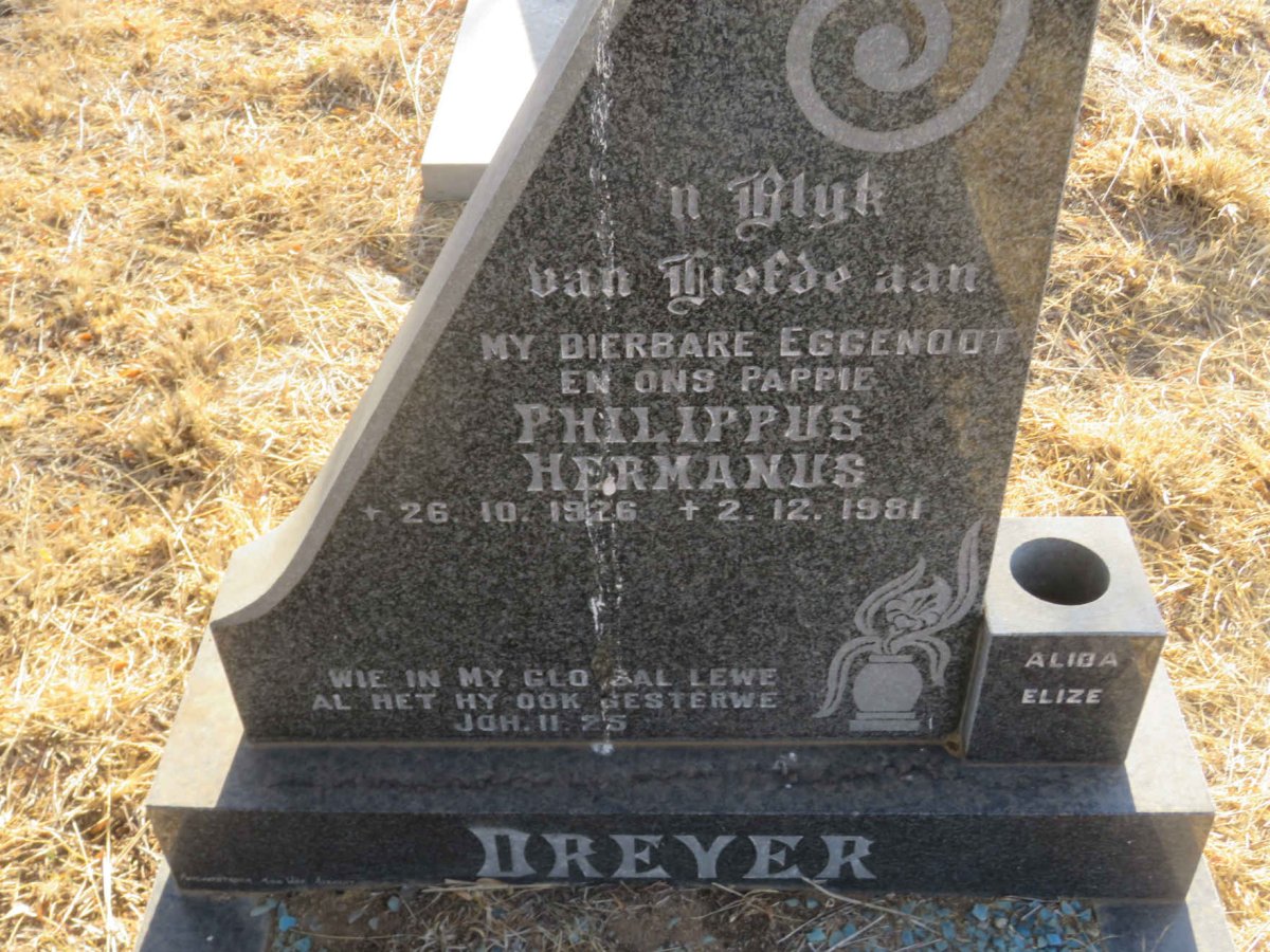 DREYER Philippus Hermanus 1926-1981