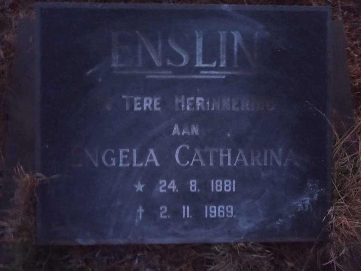 ENSLIN Engela Catharina 1881-1969