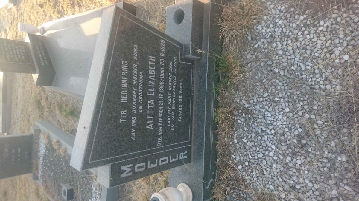ELS Petrus Gerhardus Marthinus 1907-1982 &amp; Aletta Elizabeth VAN HEERDEN 1908-1986