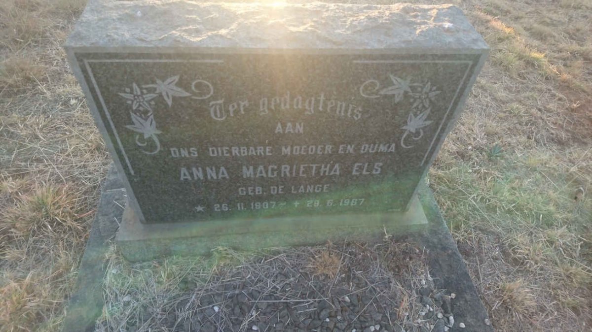 ELS Anna Magrietha nee DE LANGE 1907-1967