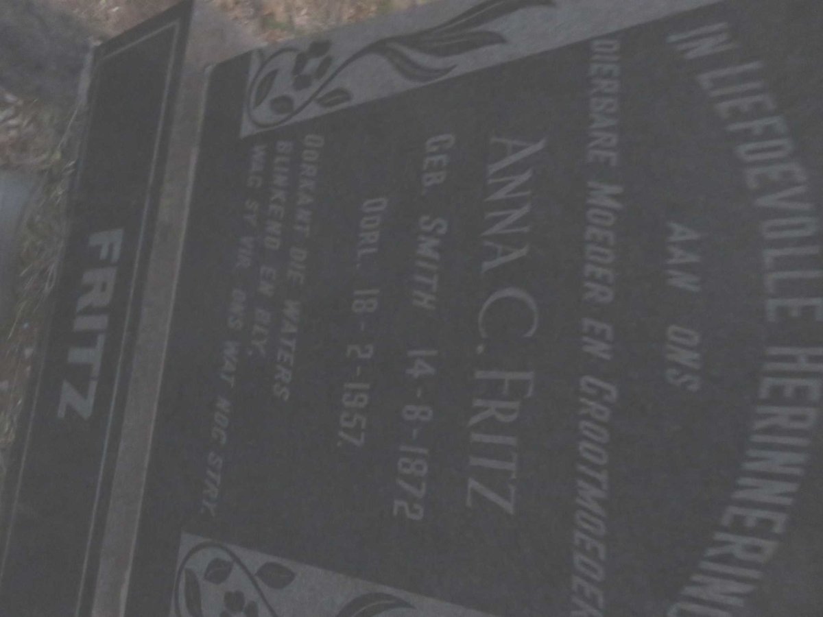 FRITZ Anna C. nee SMITH 1872-1957