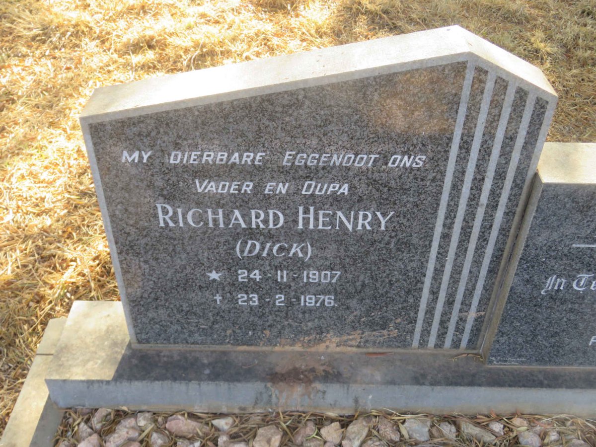 FAUL Richard Henry 1907-1976 &amp; Freda 1907-1999