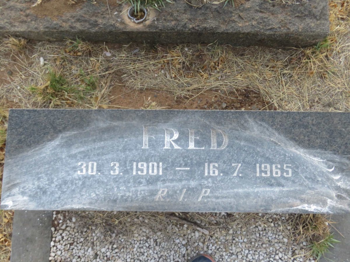 FITZGERALD Fred 1901-1965 &amp; Catharina Christina DU PREEZ 1908-1963