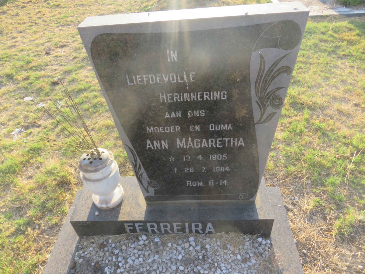 FERREIRA Ann Magaretha 1905-1984