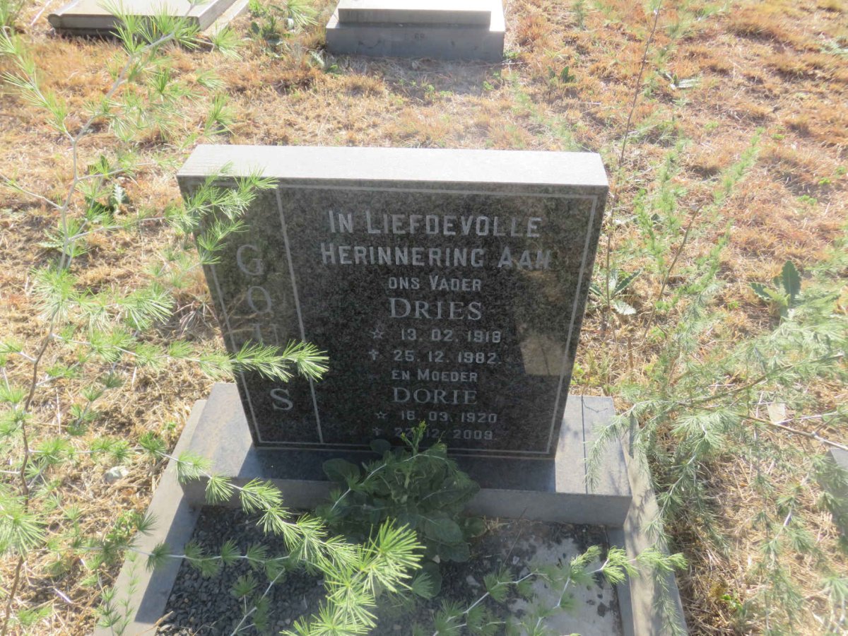 GOUWS Dries 1918-1982 &amp; Dorie 1920-2009
