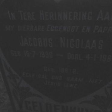 GELDENHUYS Jacobus Nicolaas 1938-1960