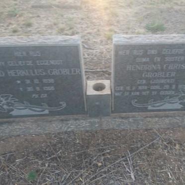 GROBLER David Herkulus 1898-1966 &amp; Hendrina Christina JOUBERT 1899-1979