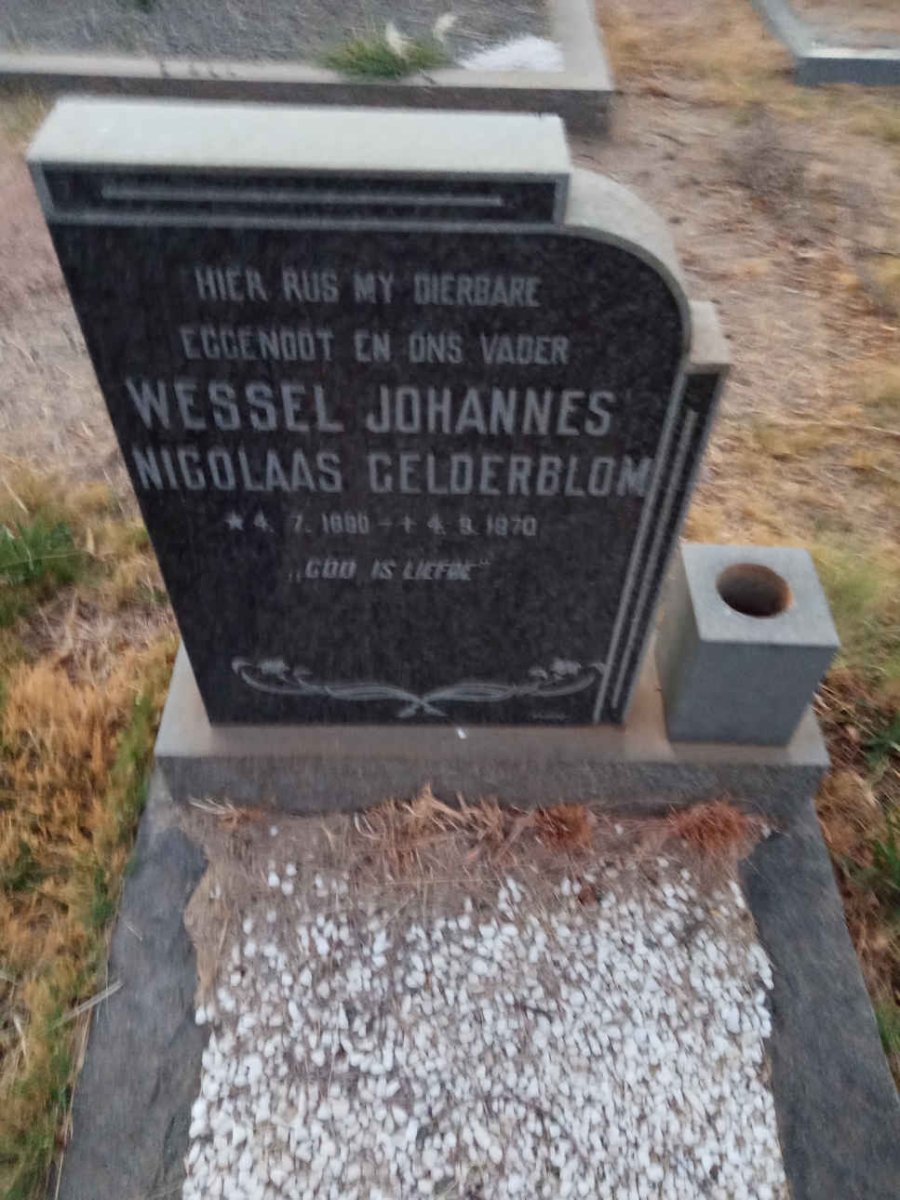 GELDERBLOM Wessel Johannes Nicolaas 18??-1970