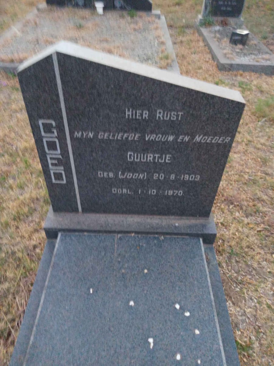 GOED Guurtje nee JOON 1903-1970