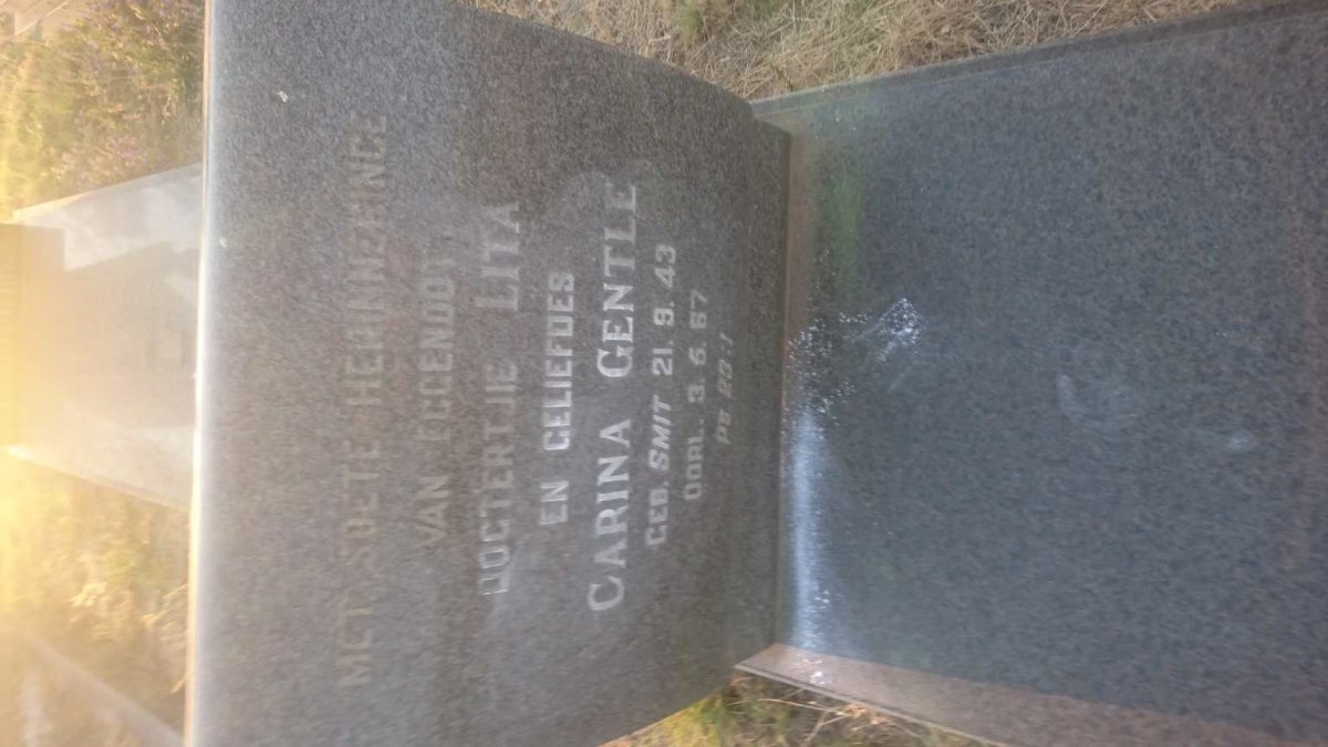 GENTLE Carina nee SMIT 1943-1967
