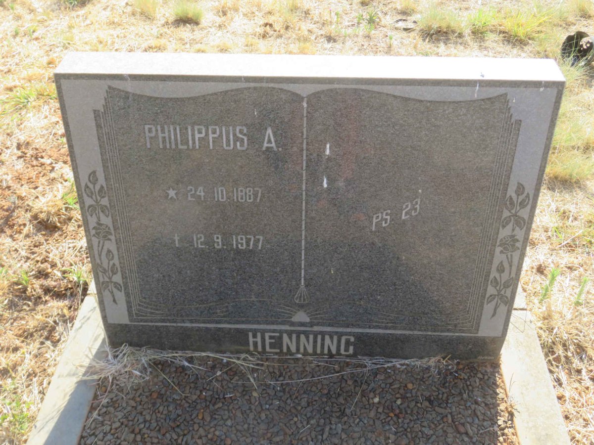 HENNING Philippus A. 1887-1977