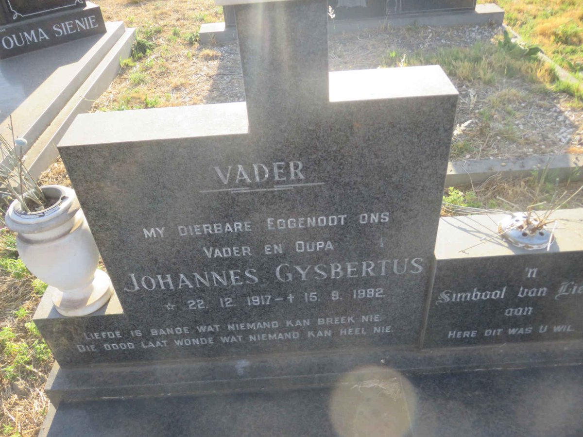 HAVENGA Johannes Gysbertus 1917-1982 &amp; Elsie Petronella M. 1919-2004