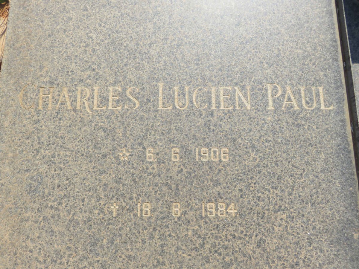 HEUSDEN Charles Lucien Paul, van 1906-1984 &amp; Carolina Elizabeth TERBLANCHE 1919-2000