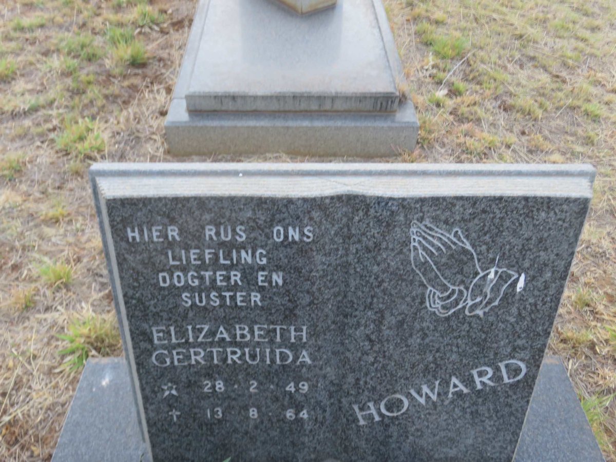 HOWARD Elizabeth Gertruida 1949-1964