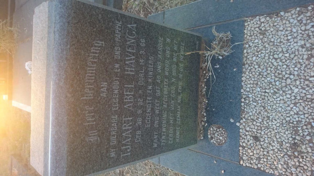 HAVENGA Tjaart Abel 1932-1966