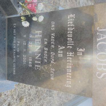 JACOBS Hennie 1946-2001