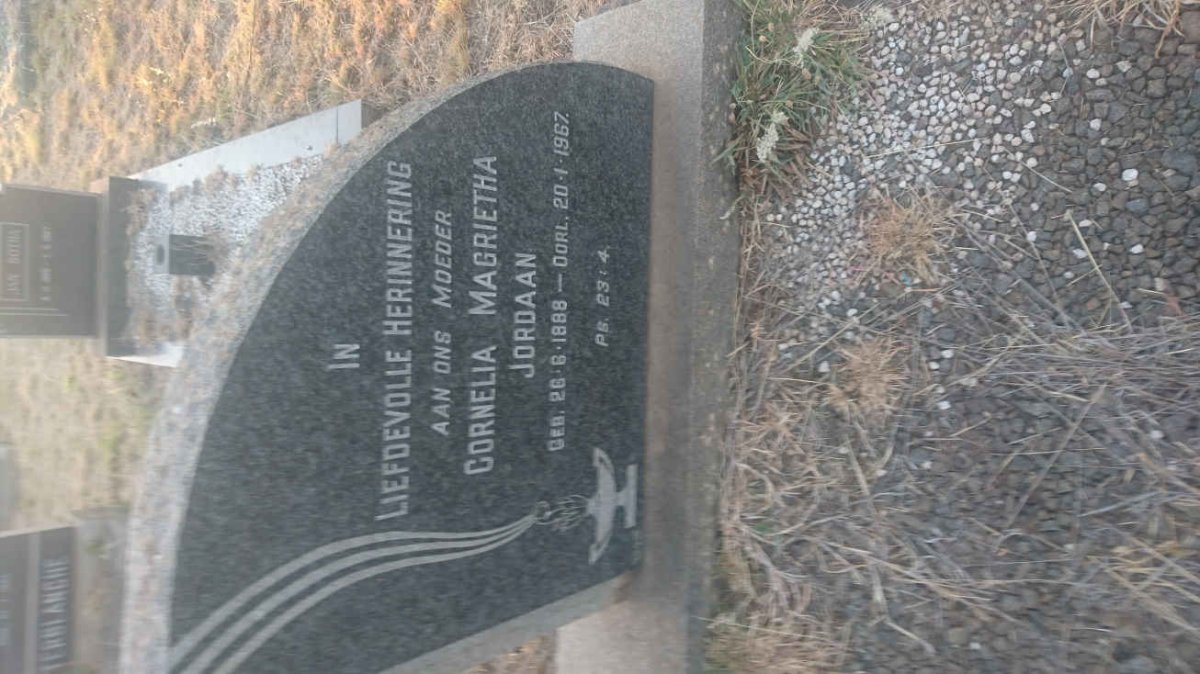 JORDAAN Coenraad Lourens Fick 1884-1951 &amp; Cornelia Magrietha 1888-1967
