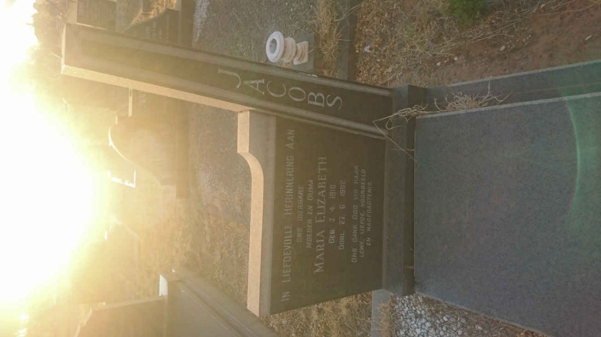 JACOBS Maria Elizabeth 1916-1982