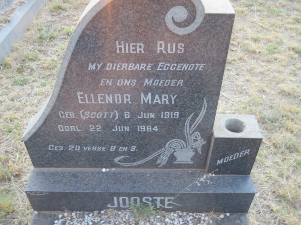 JOOSTE Ellenor Mary nee SCOTT 1919-1964