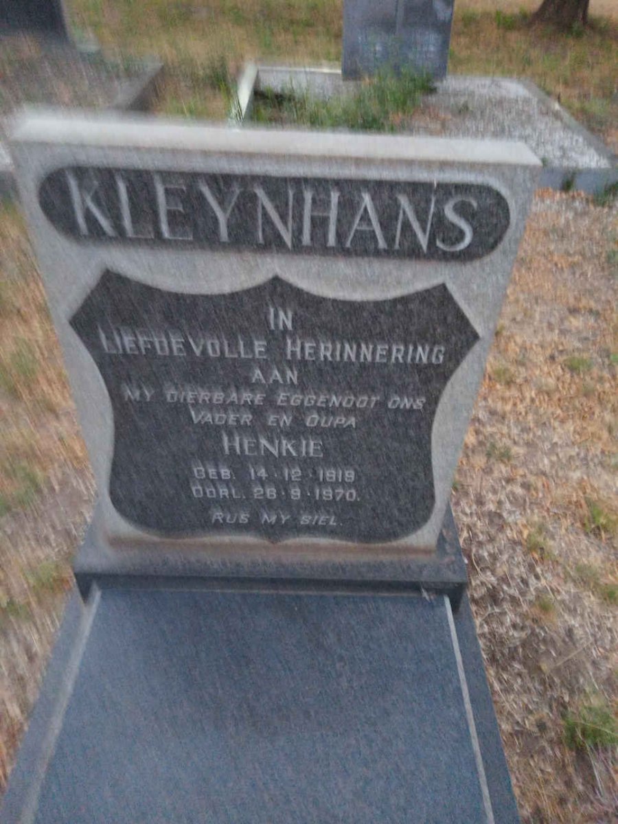 KLEYNHANS Henkie 191?-1970