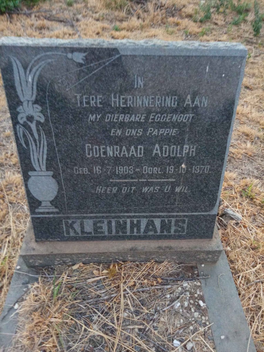 KLEINHANS Coenraad Adolph 1903-1970