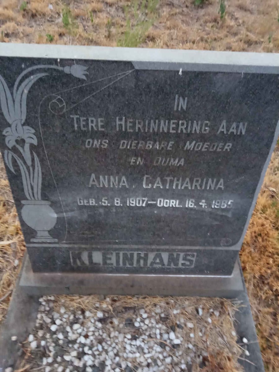 KLEINHANS Anna Catharina 1907-19?5
