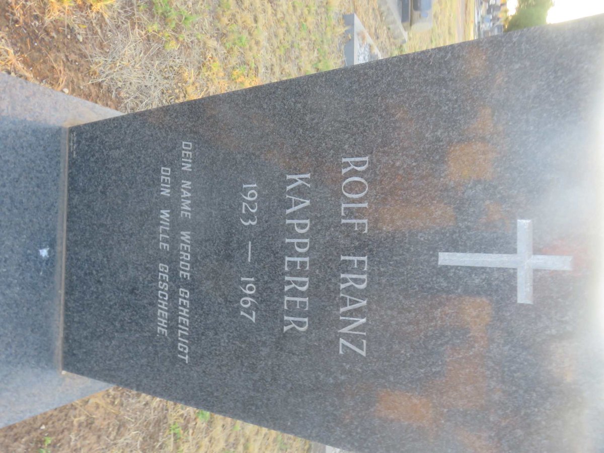 KAPPERER Rolf Franz 1923-1967