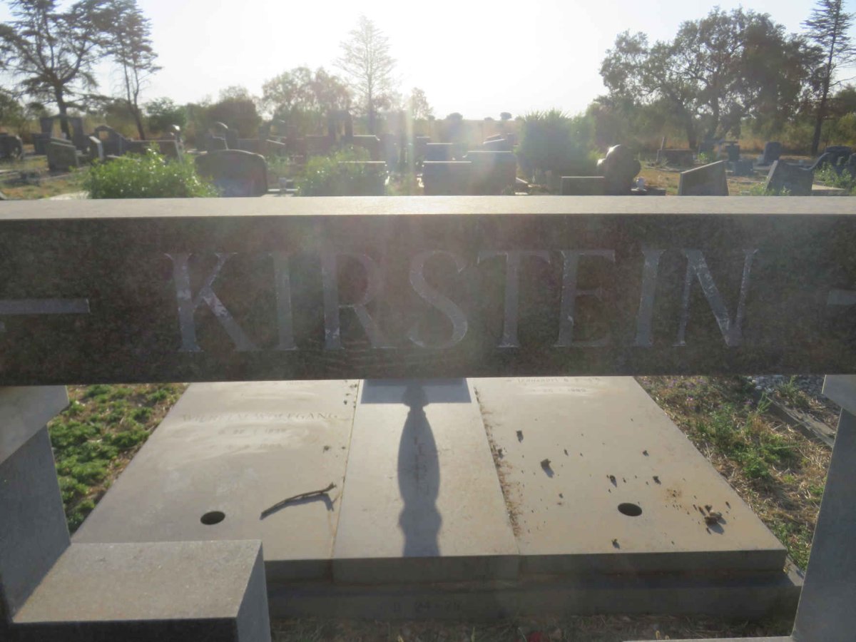 KIRSTEIN Christiaan Jacobus 1921-1983 &amp; Elizabeth Susanna KRUGER 1926-2017