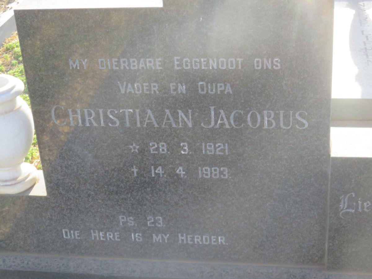 KIRSTEIN Christiaan Jacobus 1921-1983 