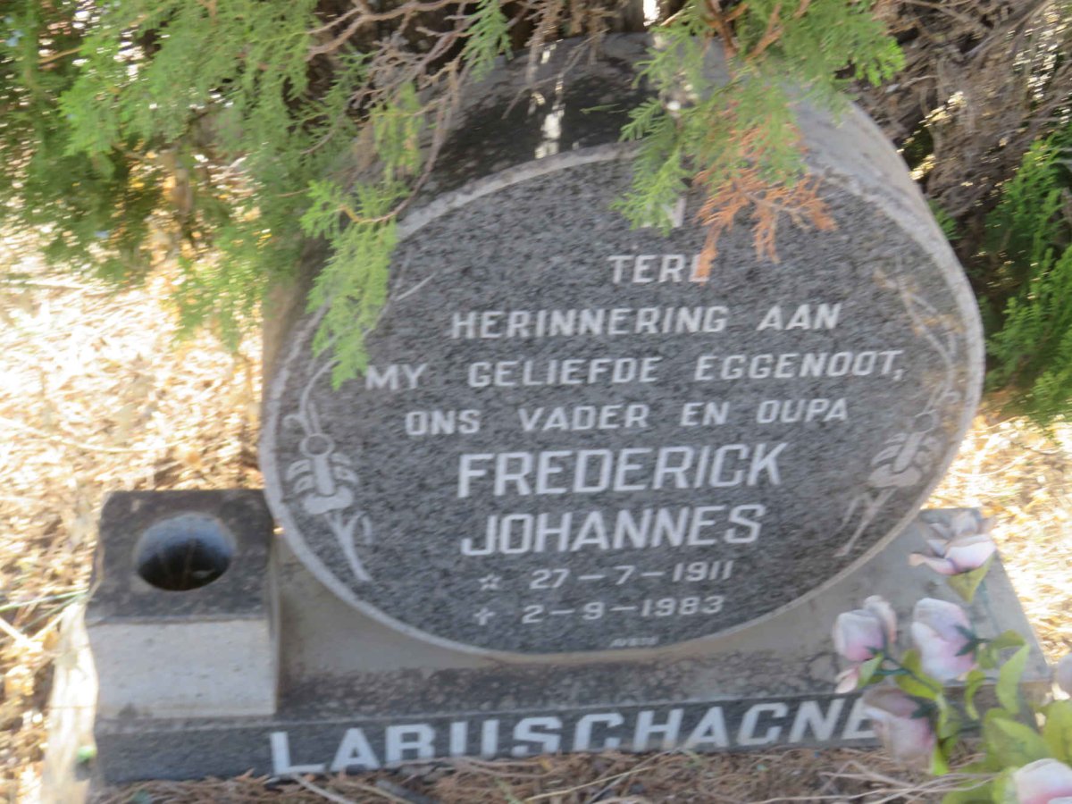 LABUSCHAGNE Frederick Johannes 1911-1983